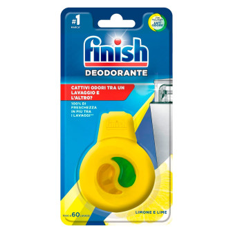 Finish Deodorante per Lavastoviglie Profumo Limone e Lime - 1 Dose