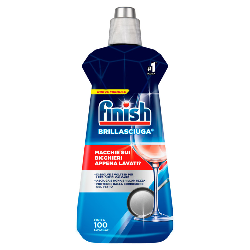 Finish Brillasciuga Brillantante Lavastoviglie fino a 100 Lavaggi - 500ml