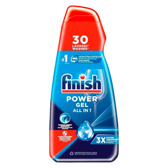 Finish Power Gel All in 1 Fresh Detersivo Lavastoviglie 600ml